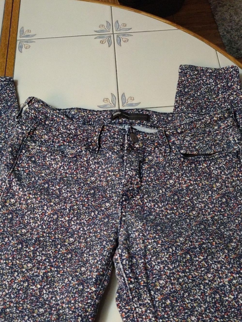 Levi's Multicolor Speckled Navy Legging Jeans